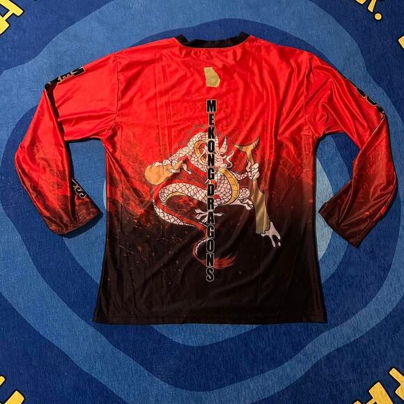 Mekong Dragons Long Sleeve Jersey (Red/Black Gradient) - Picture 5 of 5